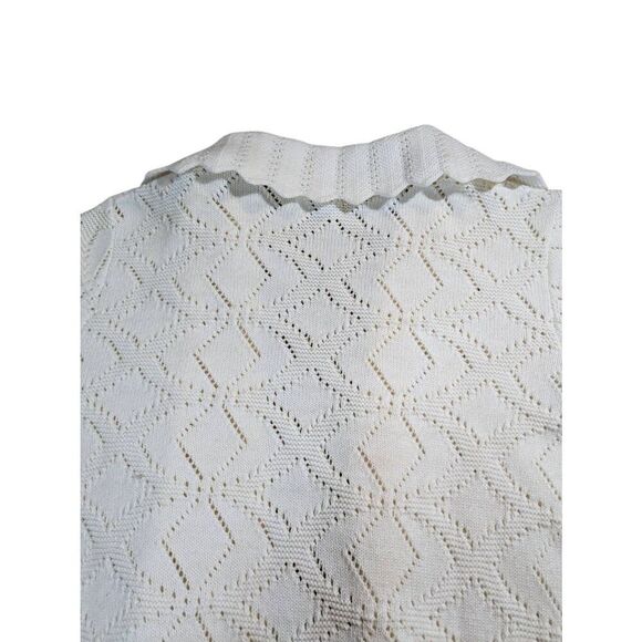 Cuddle knit vintage acrylic cream carnion size P/M - Picture 3 of 8